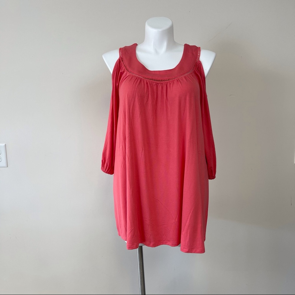Jessica London Cold Shoulder Blouse